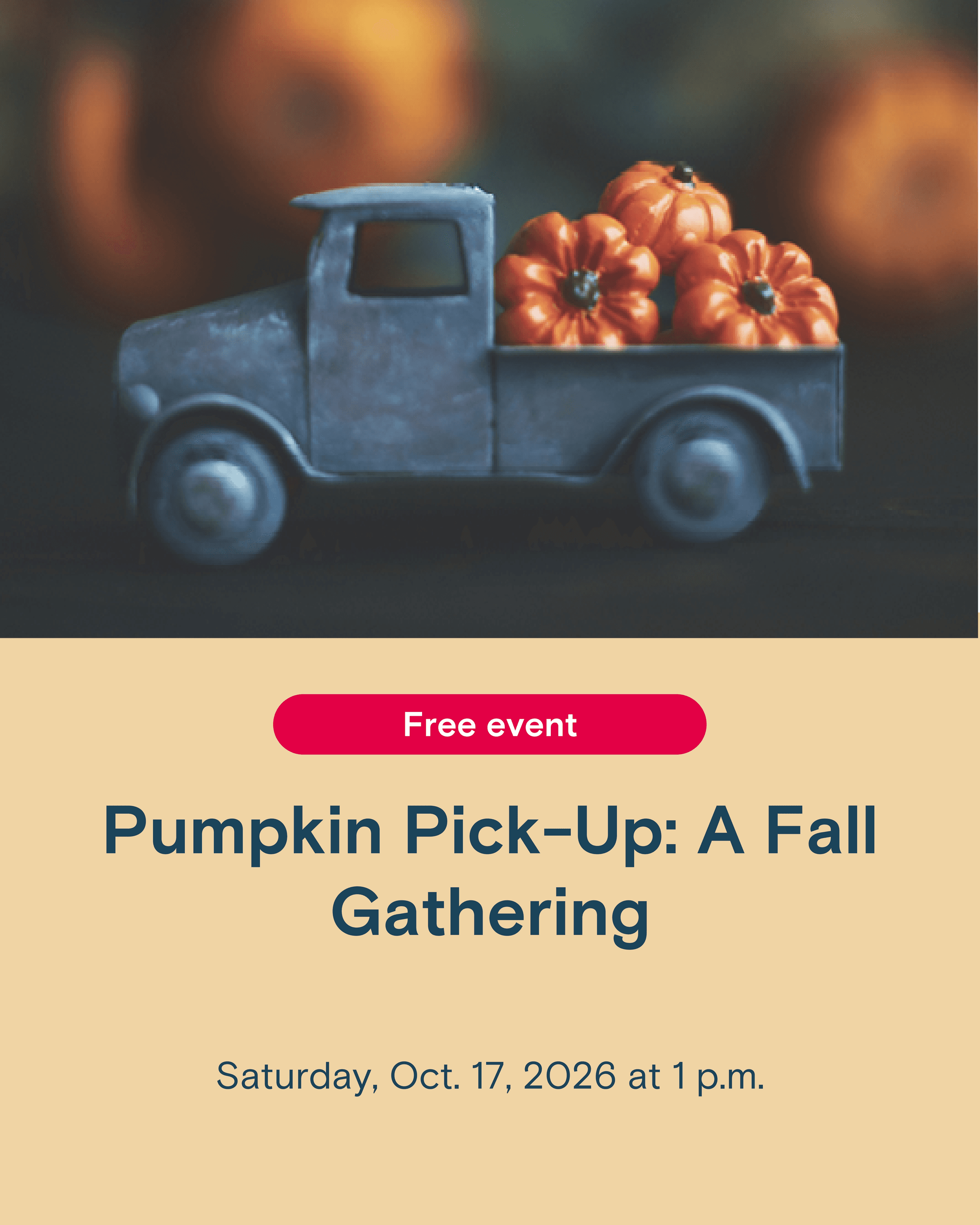 Pumpkin Pick-Up: A Fall Gathering image