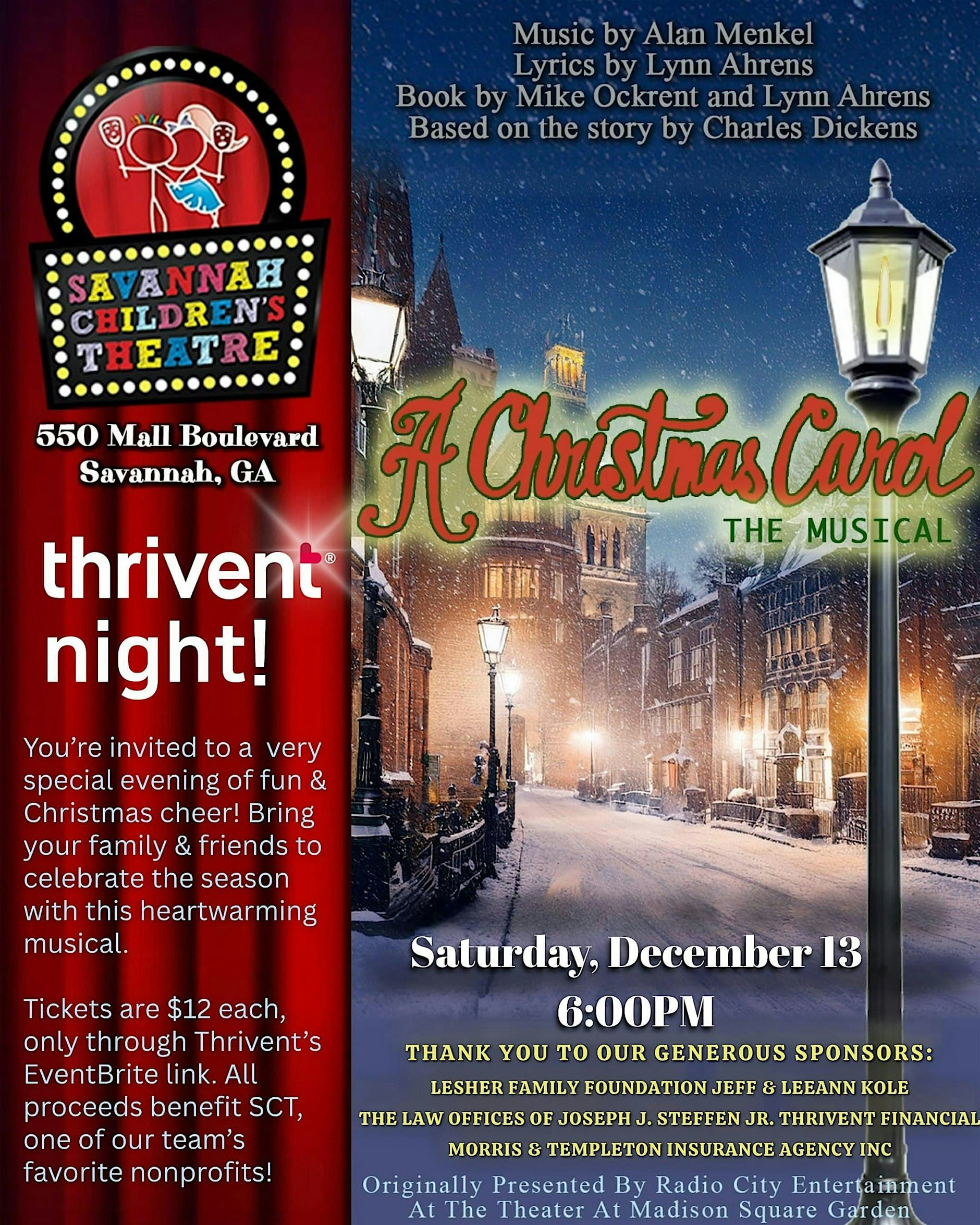 The Christmas Carol-The Savannah Children's Theater image
