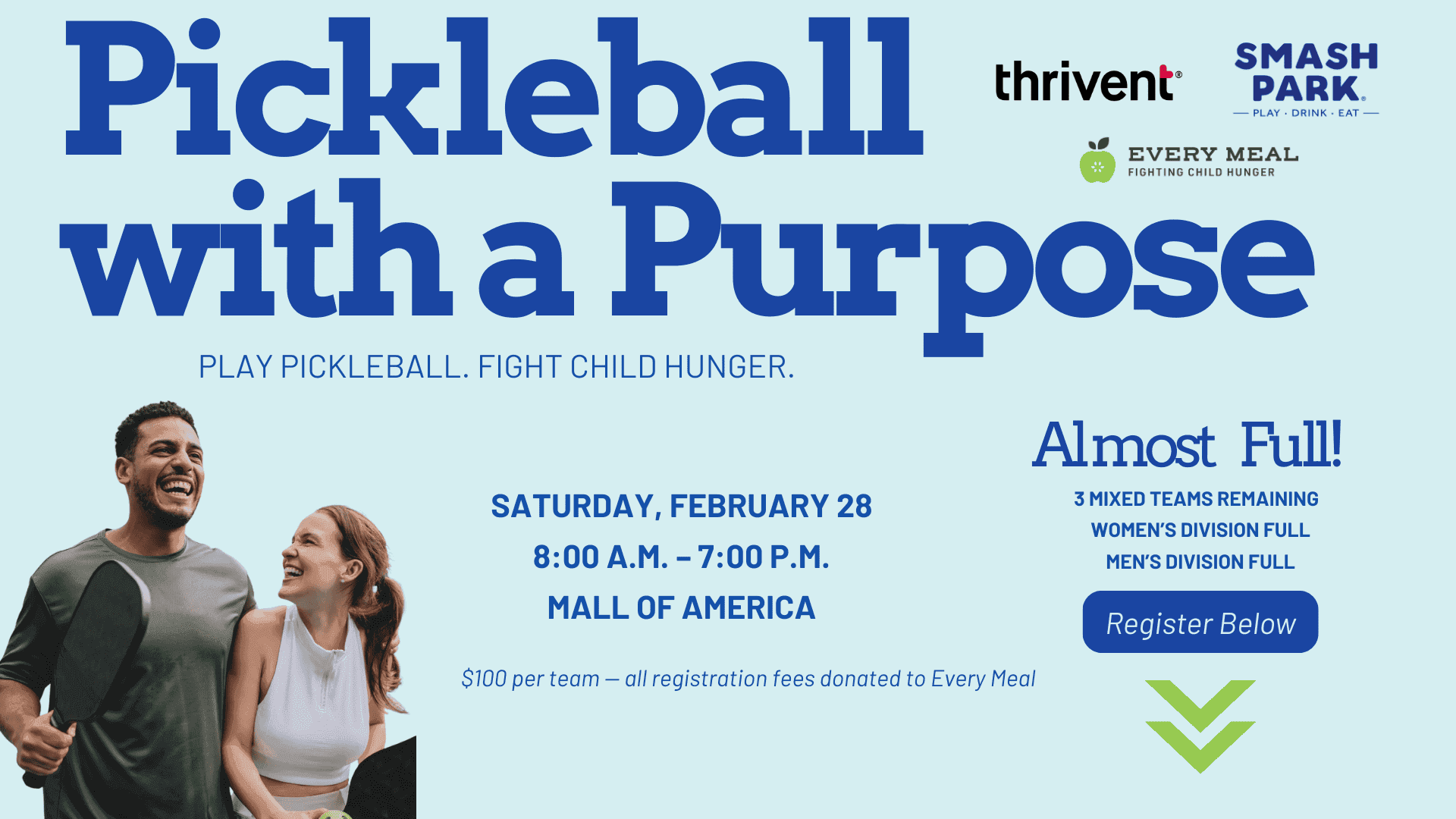 Pickleball With a Purpose - Every Meal