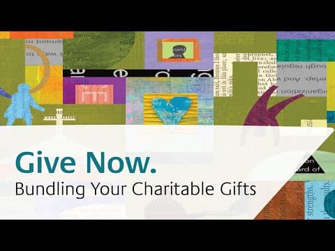 Bundling Charitable Gifts