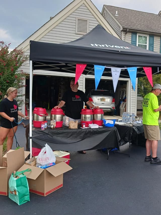 Cranberry Cares with donations to The Daily Bread Food Pantry