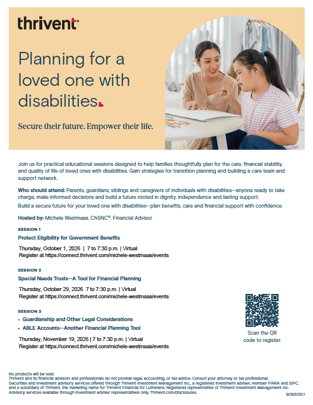Planning for a Loved One with Disabilities: Protect Eligibility for Government Benefits image
